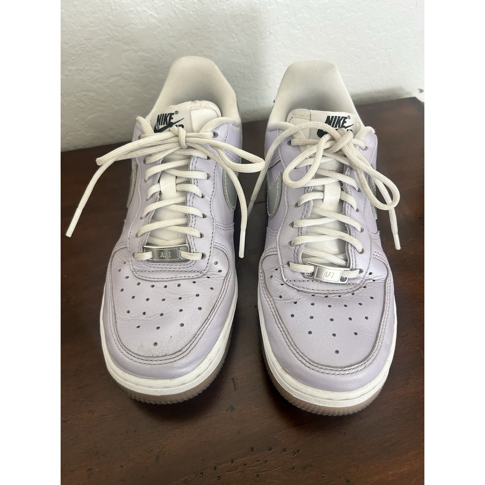 Nike Air Force 1 Low Oxygen Purple Silver CI9912-500 Women's Size 6.5 Pre-owned - Picture 2 of 9
